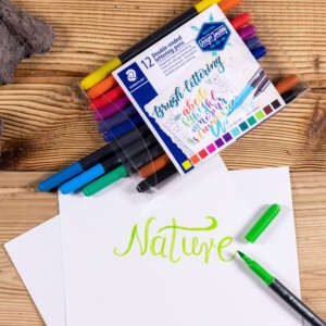 калиграфски brush lettering markeri staedtler 3004 12