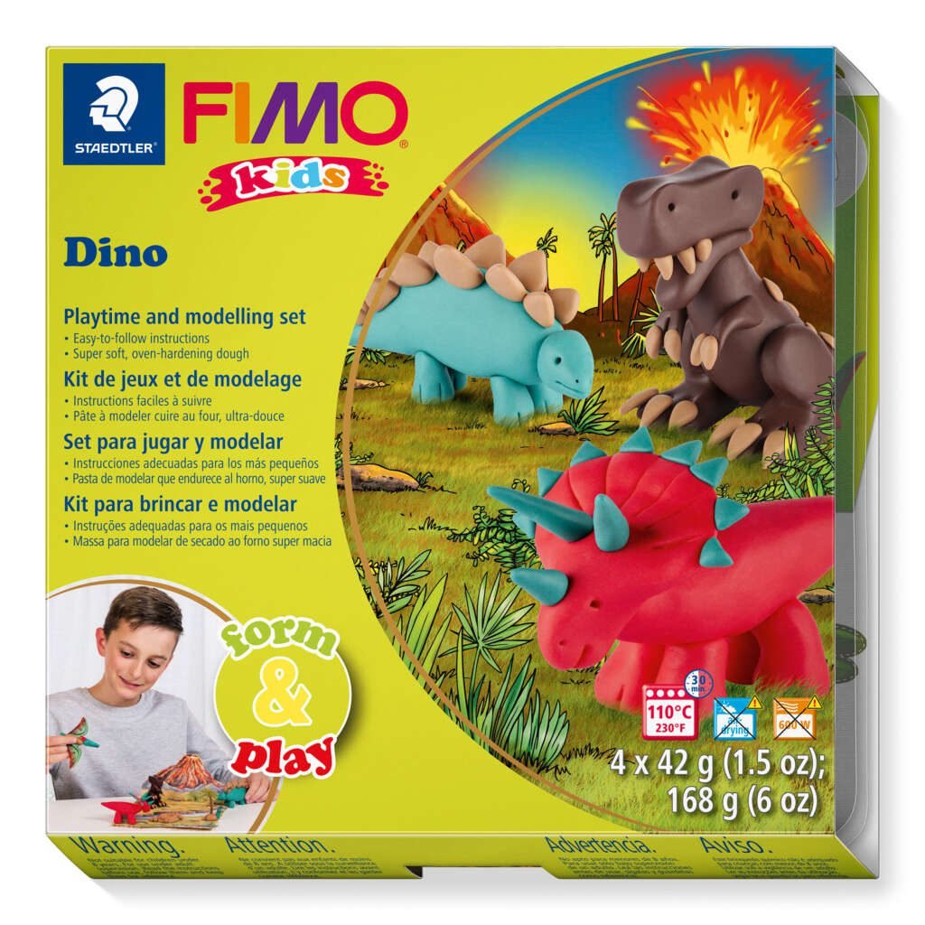 8034 07 ДИНОСАУРУСИ Фимо за Деца пластелин играчка FIMO STAEDTLER